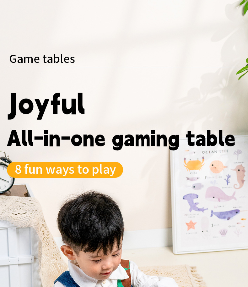 跨境桌面忙碌板忙碌桌木质多功能游戏台1-2岁儿童早教绕珠玩具详情17