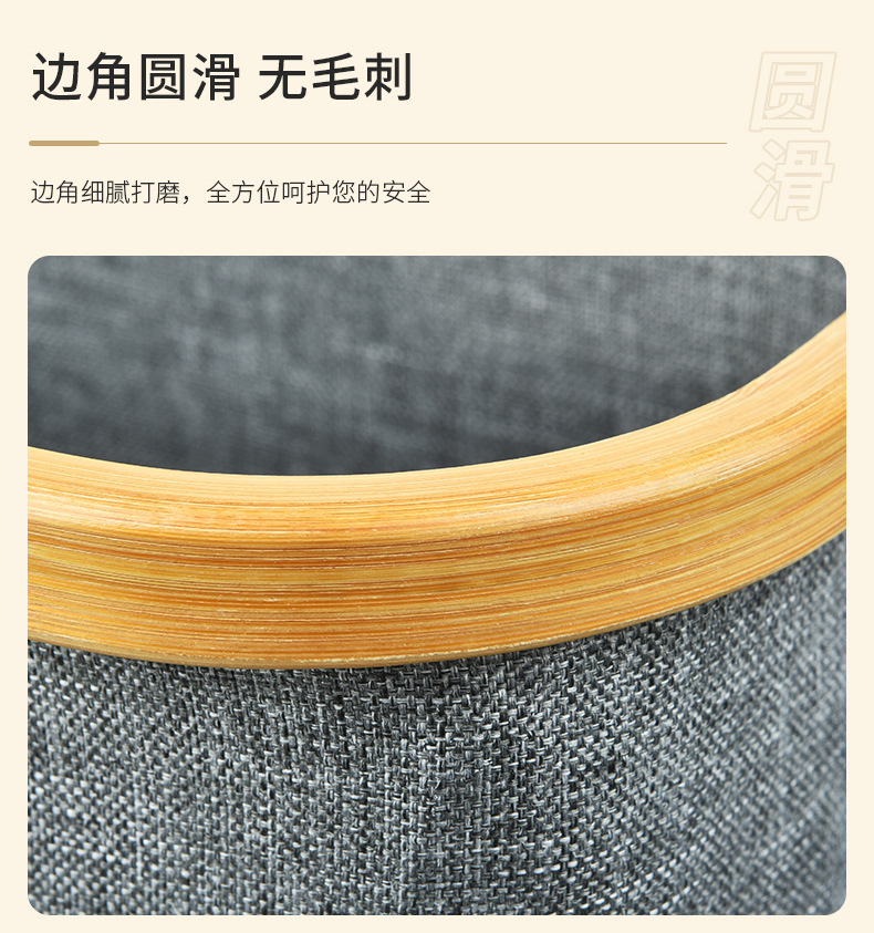 亚马逊布艺可折叠纸巾筒卫生间防水纸巾收纳框可抽纸纸巾筒批发详情10