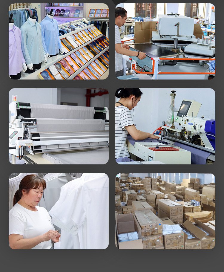 三防衬衫女夏季长短袖免烫休闲商务品牌同款外穿衬衣纯色一件代发详情33