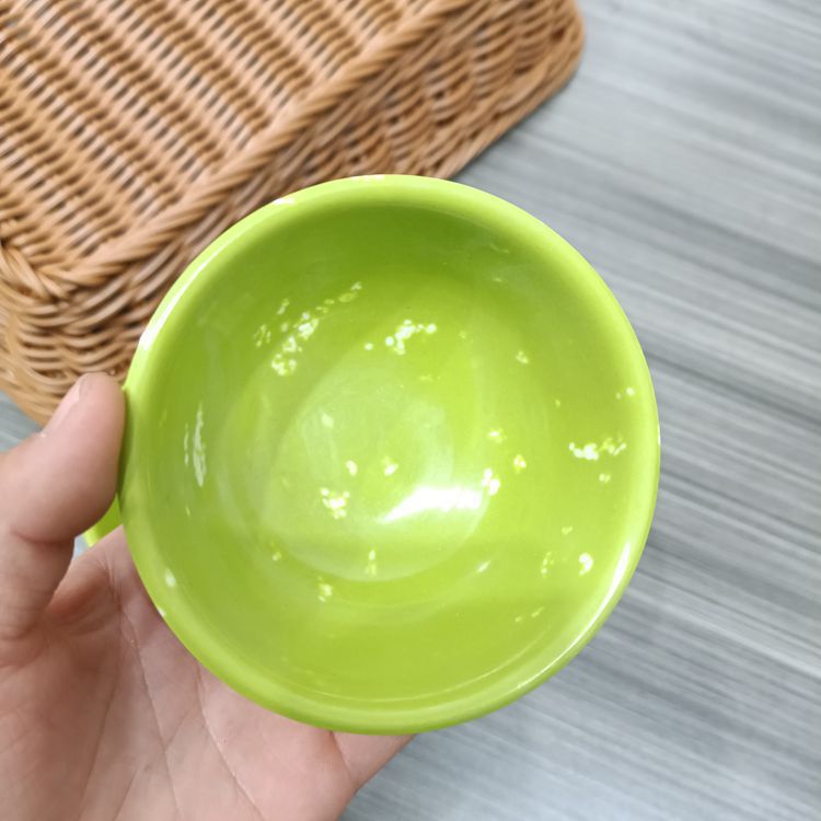 1 yuan 2 yuan small bowl melamine imitation porcelain small bowl green printed small bowl fast food rice noodle spicy hot pot bowl 1 yuan supply pic 5