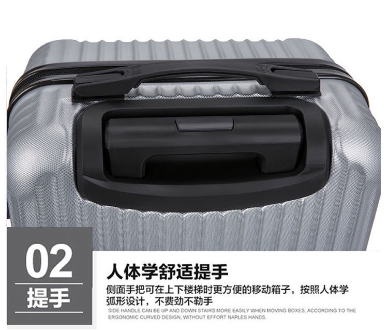 批发20寸学生拉链旅行箱万向轮密码成人拉杆箱活动礼品登机行李箱详情12