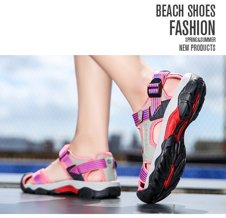 跨境外贸 情侣款 户外凉鞋男女沙滩鞋防滑登山徒步鞋男包头运动鞋详情23