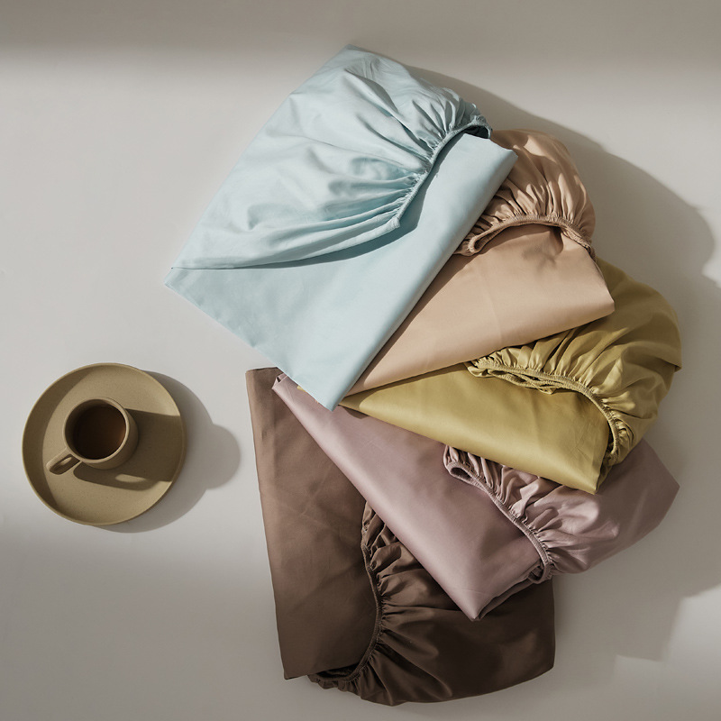 100支新疆长绒棉四季款全棉棉纯色简约单品床单枕套床笠纯棉被套详情48