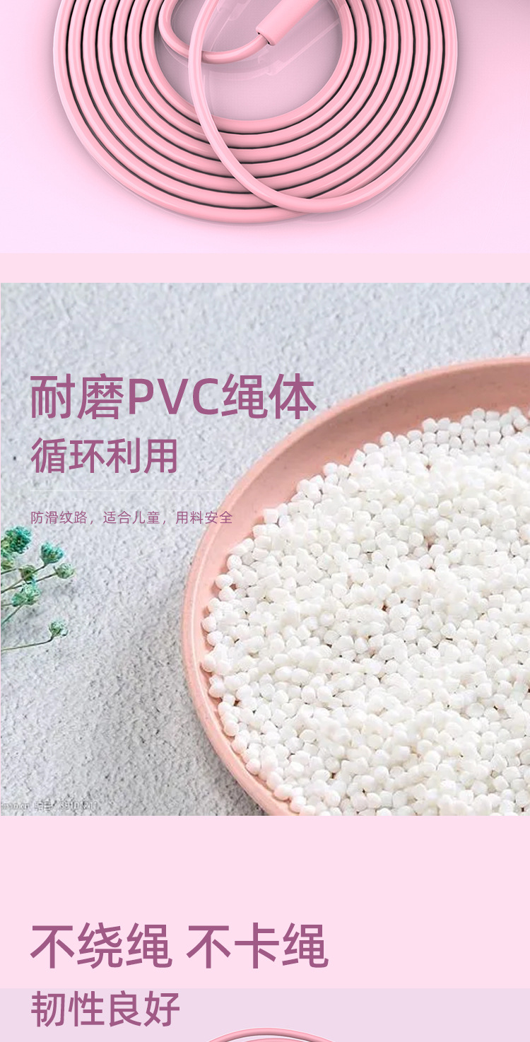 一件代发竞速跳绳批发跳绳中考专用儿童跳绳小学生抖音快手健身用详情6