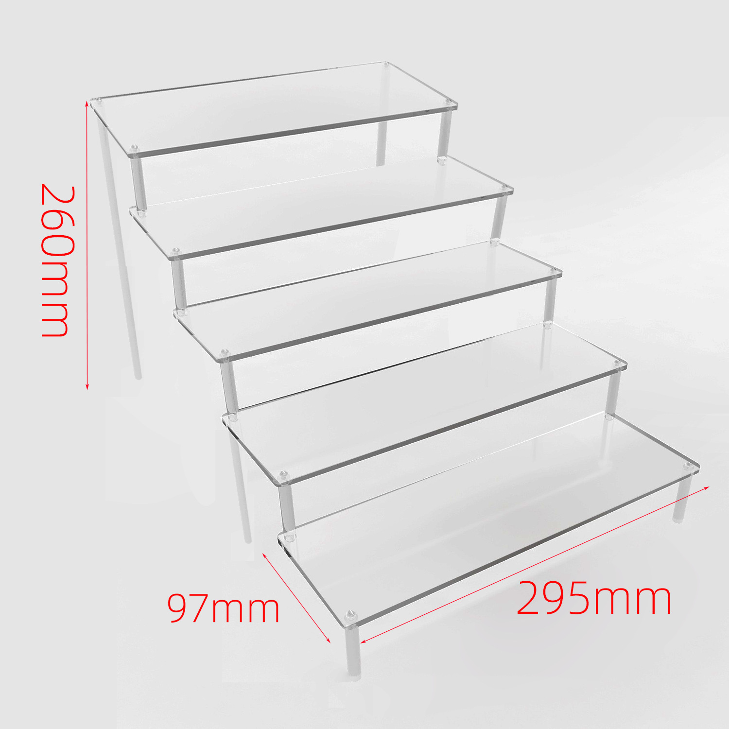 Acrylic display stand, Bubble Mart figurine, multi-layer acrylic bar brick, transparent stepped display stand, blind box doll, layered display stand, anime peripheral collectibles, exhibition stand, desktop model, display item, support base pic 22