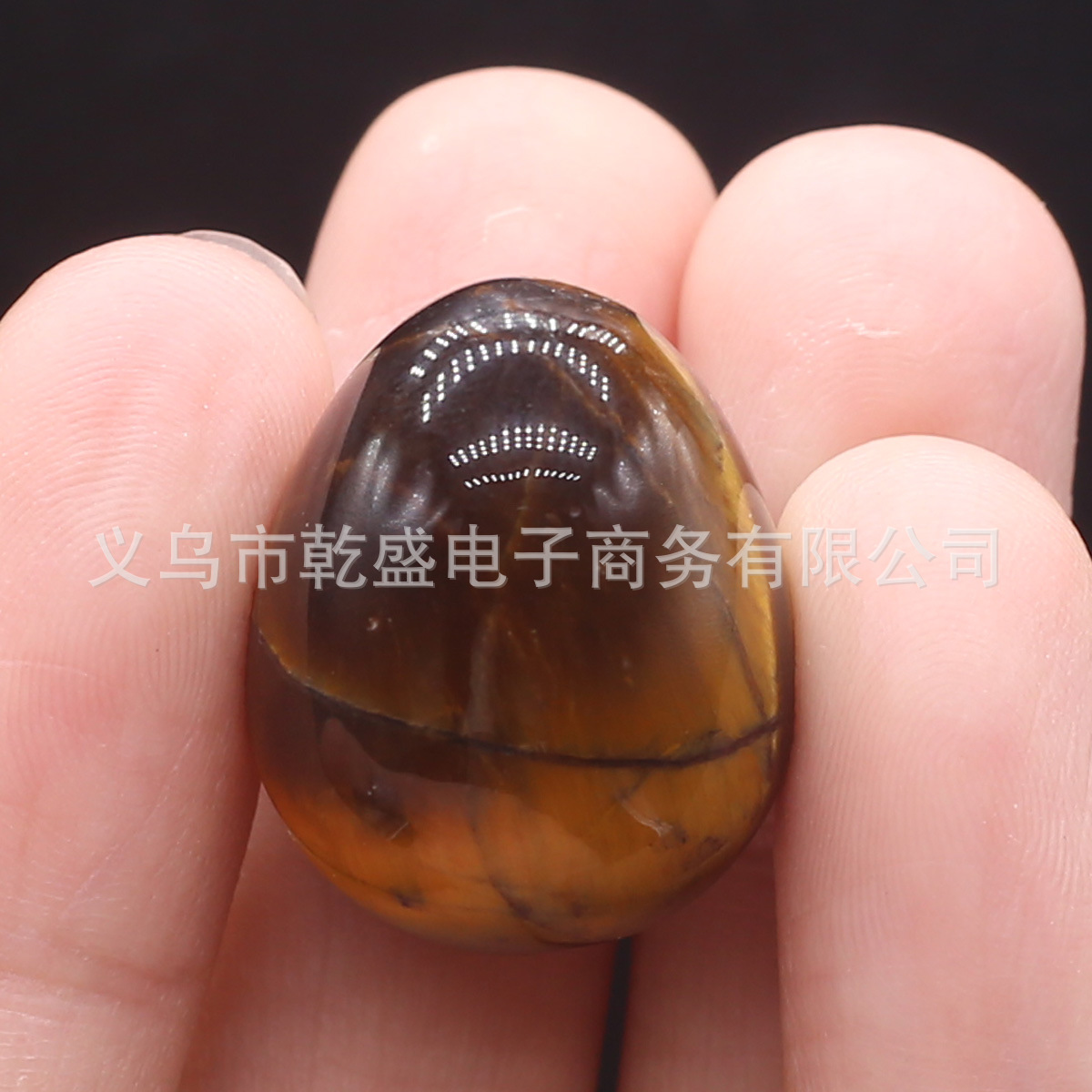 天然绿东陵紫晶黄玉鸡蛋摆件半宝石DIY装饰品小摆件详情14