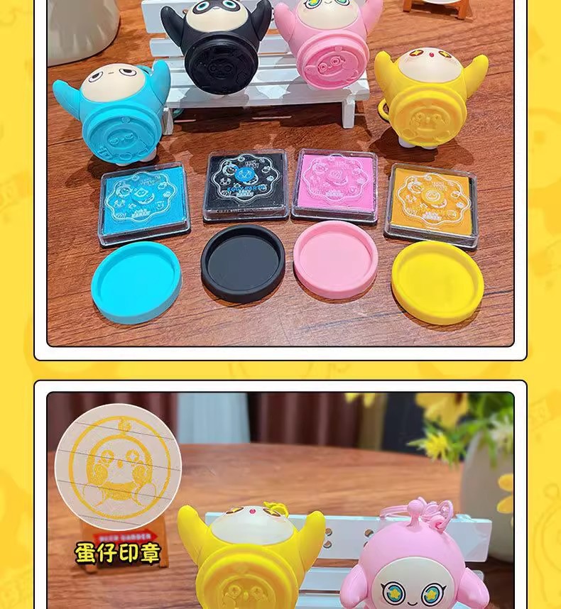 正版蛋仔派对印章钥匙扣卡通挂件儿童创意图案奖章玩具包包小挂饰详情13