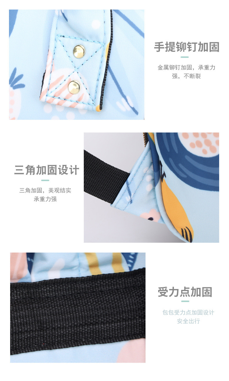 新款大容量洋气便携遛娃母婴背包外出百搭妈咪包休闲百搭详情33