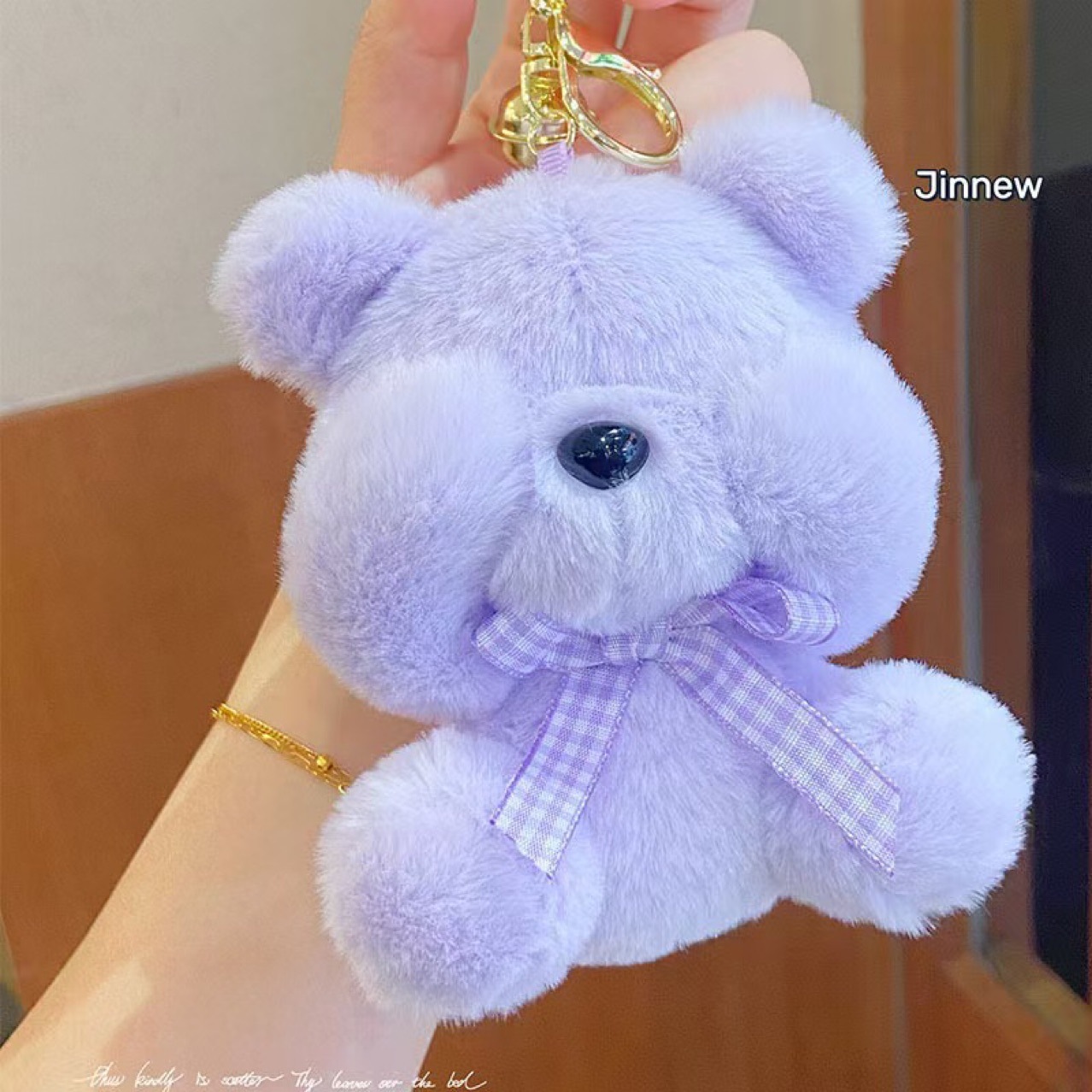 原创正版4寸害羞小熊卡通钥匙扣挂件 创意娃娃机毛绒玩偶精美小礼详情4