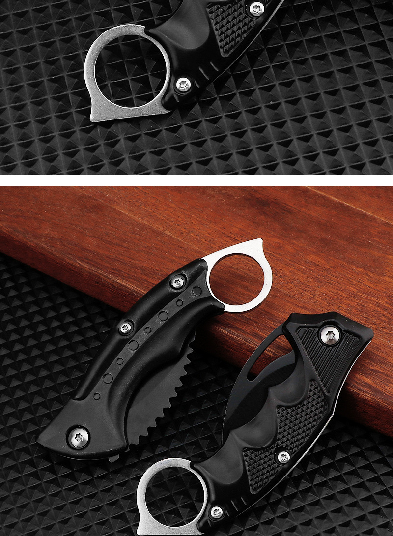 In-stock folding knife, claw knife, multi-functional outdoor survival knife, portable mini fruit knife pic 9