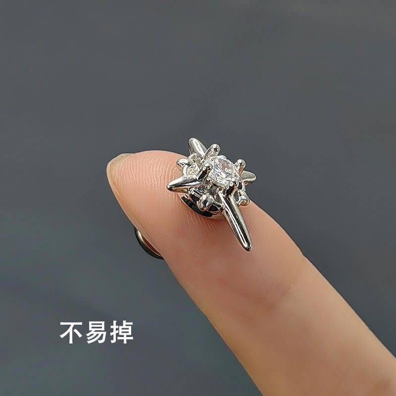 Polaris ear clips for men, painless and hole-free; for women, ear bone clips; for men, earrings and stud earrings; for students, hole-free earrings pic 8