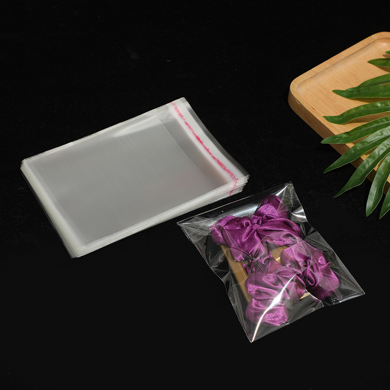 opp袋子 衣服自粘袋服装包装袋透明平口塑料自黏袋卡头自封不干胶详情13