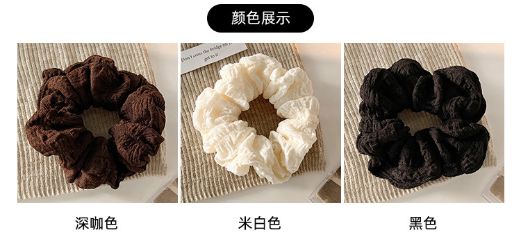 2024 New Korean-style high-end bun hair tie female pig large intestine rubber band hair tie pic 3