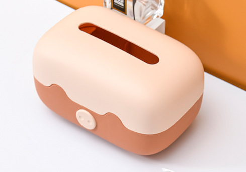 Cute and adorable little pig tissue box, tissue box, home living room napkin box, desktop tissue storage box, tissue storage pic 3