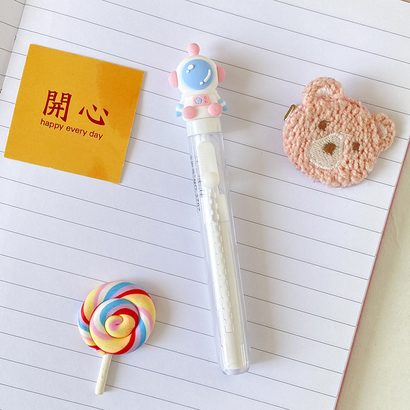 太空人橡皮擦卡通创意儿童小礼品少屑干净无痕小学生推拉橡皮批发详情7