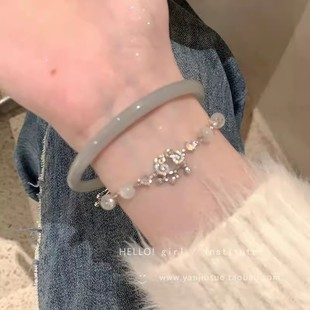 满天星珍珠碎银子串珠手链女冷淡风轻奢高级感小清新学生闺蜜手饰详情11