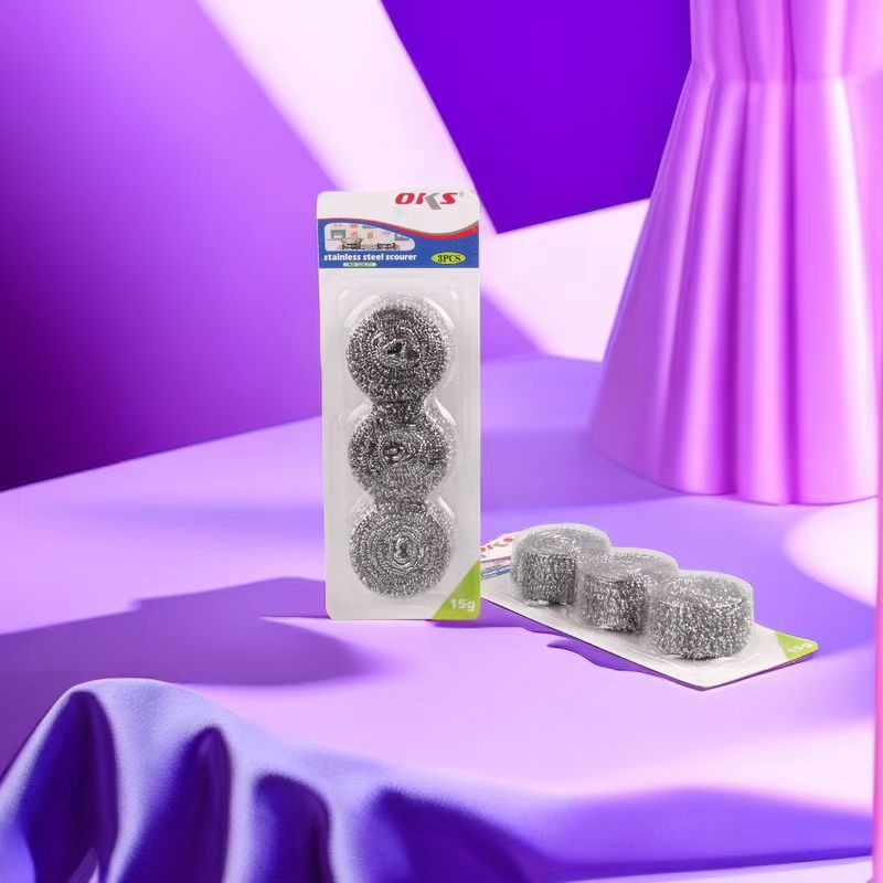 Household steel wool balls, stainless steel cleaning balls, pot brushes, dish brushes, steel wool balls, kitchen dish cleaning balls, OKS pic 1