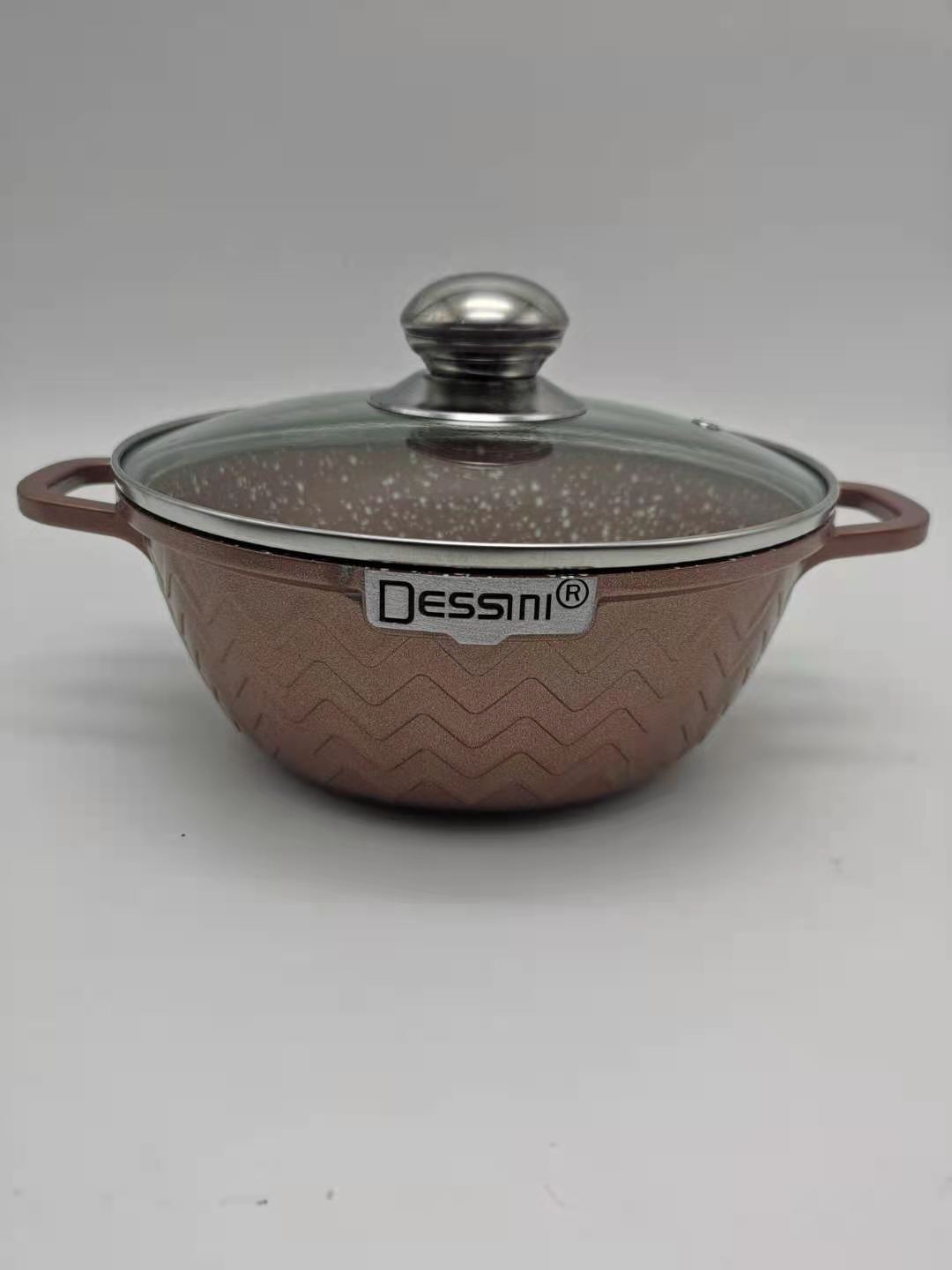 cookware dessini10pcs Non-stick Pan Set, Aluminum Pan set, tourmaline die-cast aluminum pan set pic 8