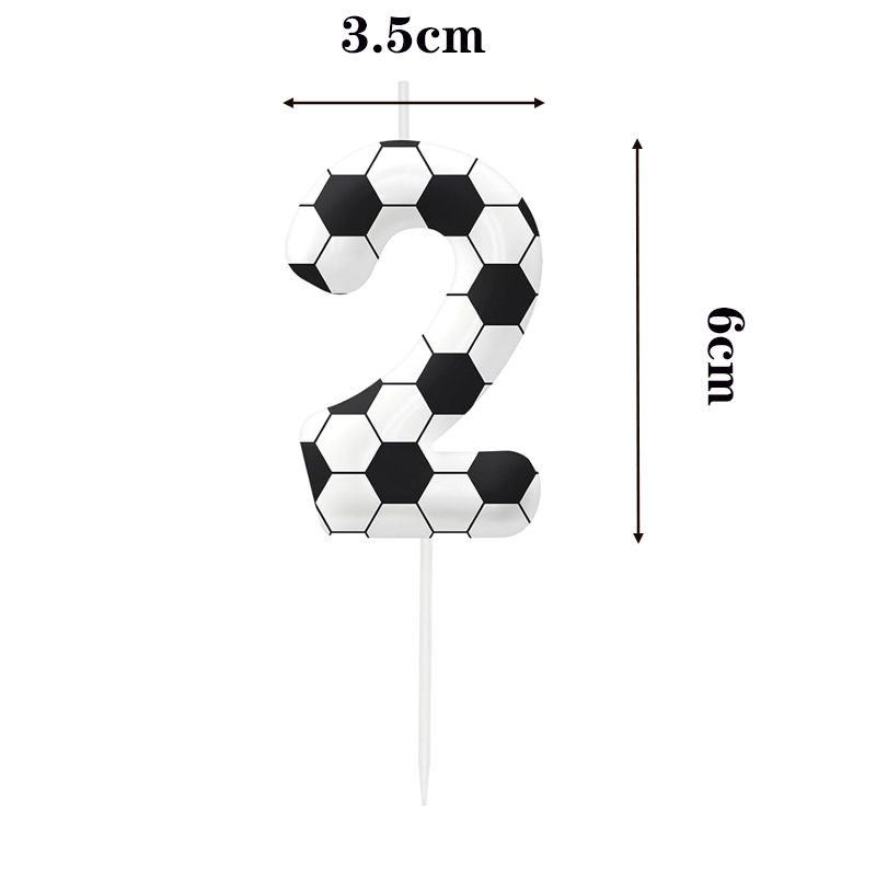 跨境足球主题数字蜡烛世界杯0-9生日蜡烛足球蛋糕装饰派对用品详情2