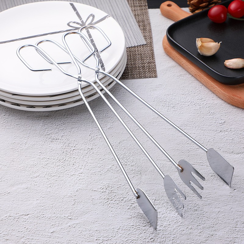 Charcoal tongs, carbon tongs, food tongs, barbecue charcoal tongs, food frying tongs, barbecue grill accessories, barbecue tongs, iron pic 1
