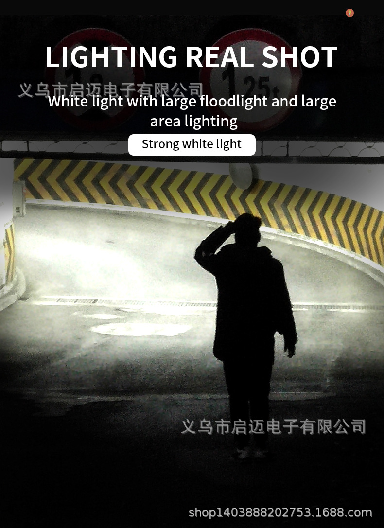 跨境新款COB吸磁迷你头戴灯便携式USB充电跑步头灯红蓝光头戴式电筒详情7