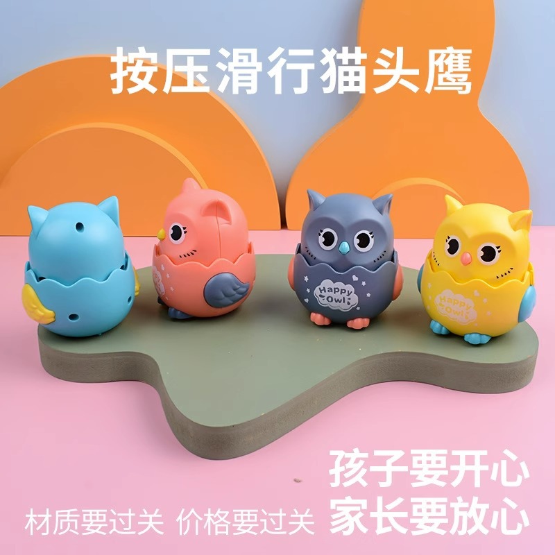 跨境儿童特技翻滚越野车惯性工程马卡龙涂鸦车猫头鹰男孩汽车玩具详情25