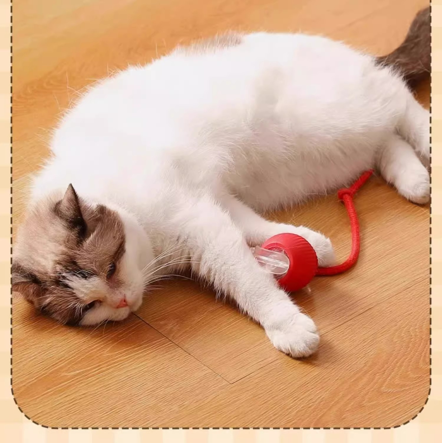 Cat toys: Automatic cat teasing ball for self-entertainment and boredom, smart cat teasing stick for energy consumption, Tuk Tuk ball, electric dog teasing ball pic 17