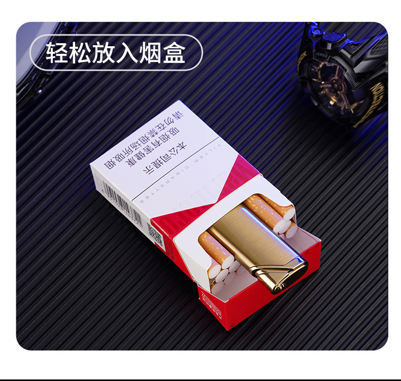 New XF4201 long portable direct-flush inflatable lighter factory direct sales, high-quality windproof lighter wholesale pic 7