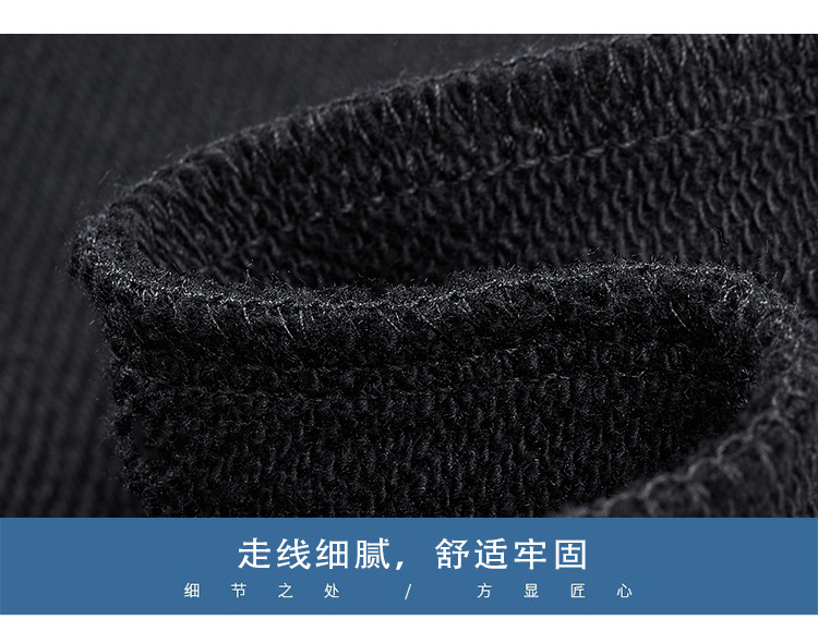 360g秋冬新款男士圆领卫衣国潮宽松大码时尚潮牌刺绣纯棉长袖上衣详情16