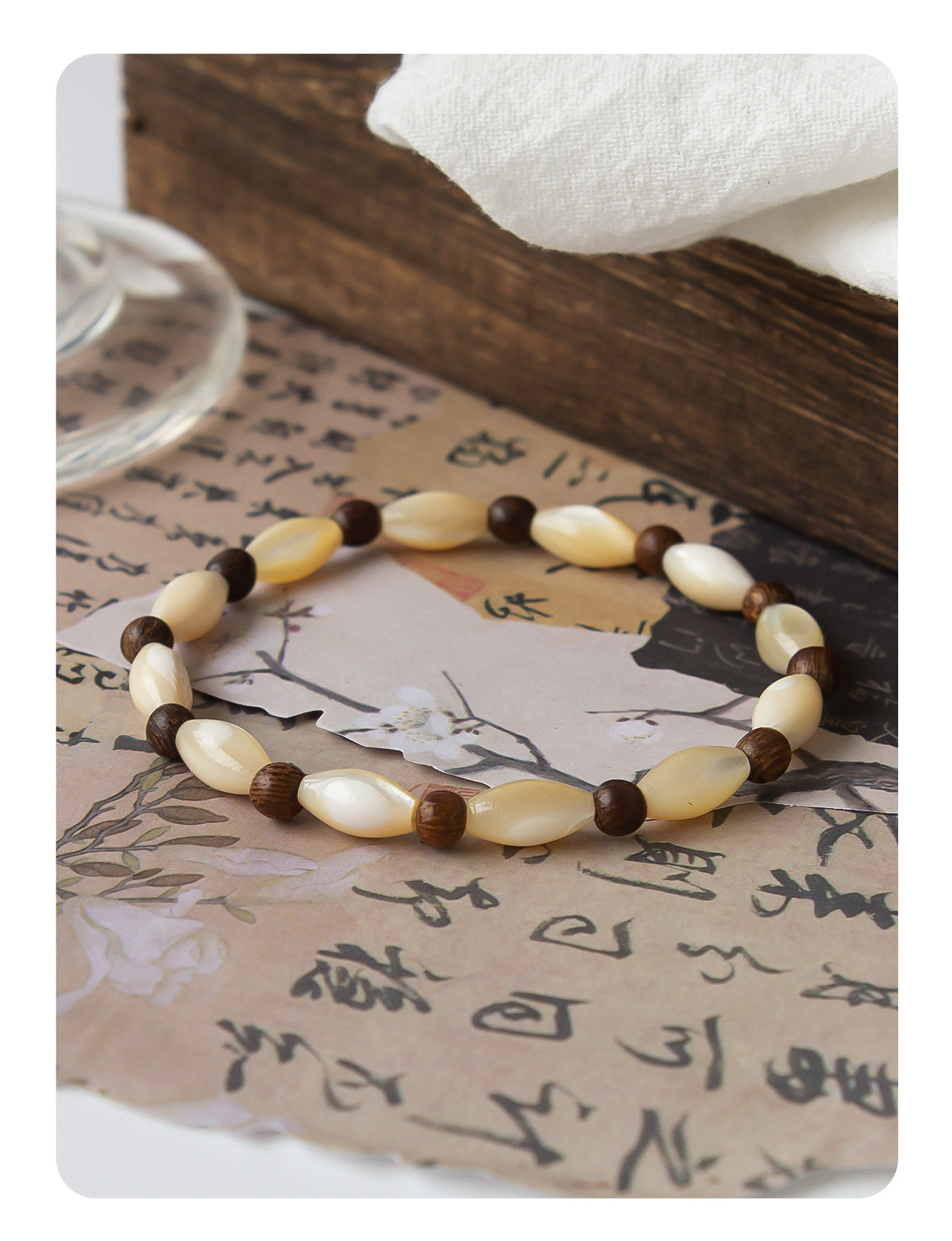 金米粒猫眼石手链手绳新中式沉香风雅 男女百搭潮流男女古风手链详情6