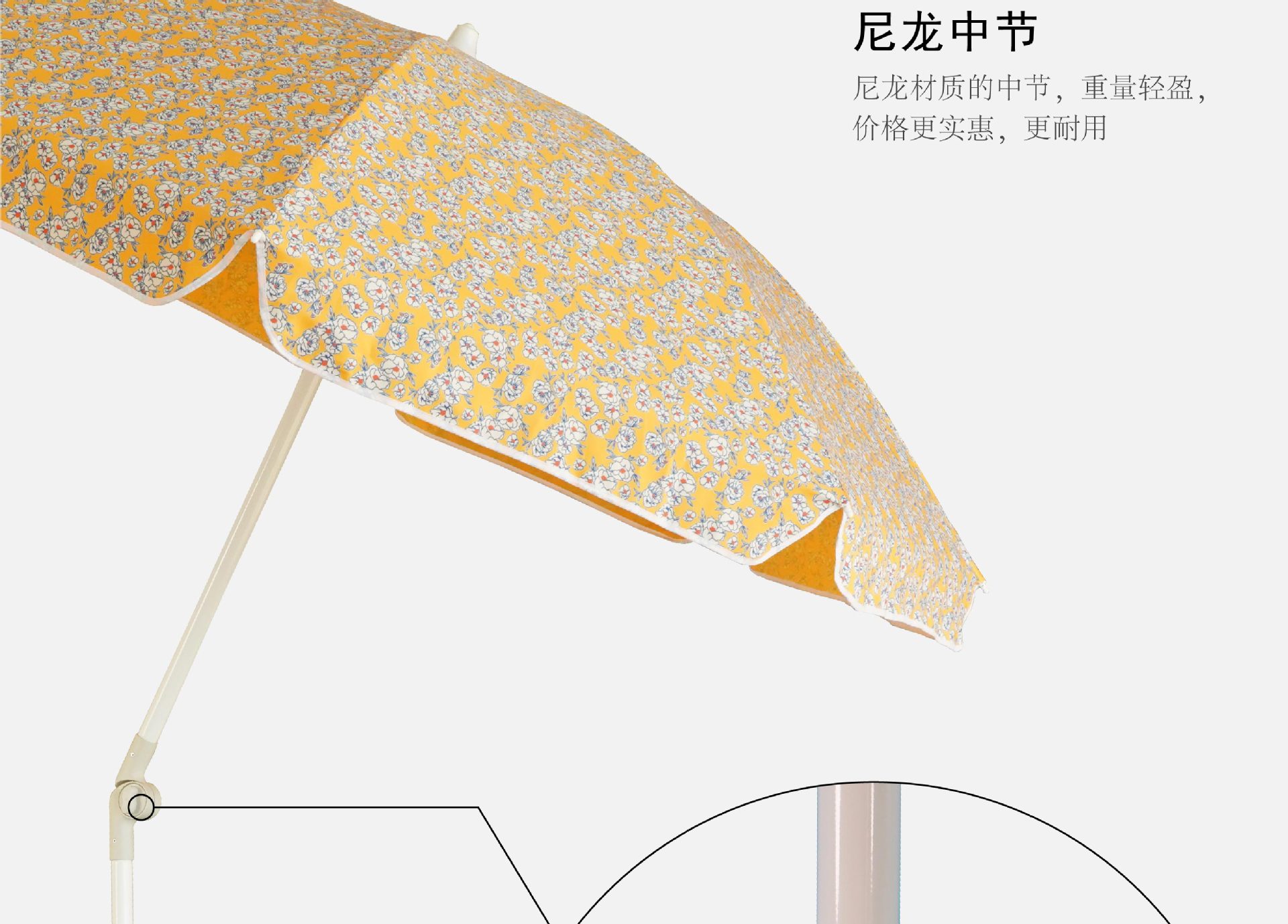 跨境专供户外遮阳伞抗风挡雨防晒防紫外线大太阳伞海滩沙滩庭院伞详情11