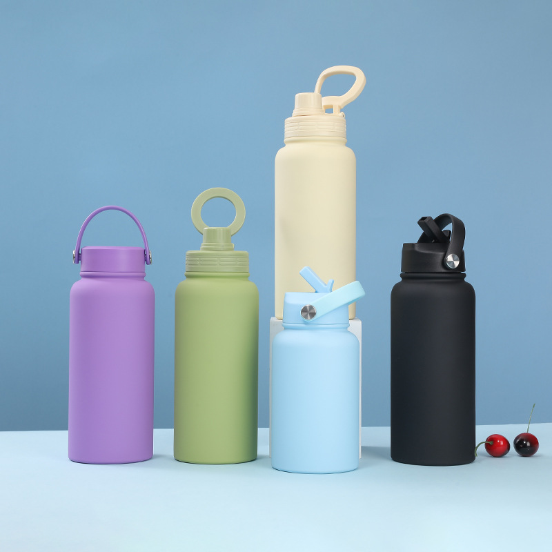 New cross-border 1L American insulated cup, large-capacity wide-mouth insulated cup, portable outdoor vacuum sports water bottle and water cup pic 13