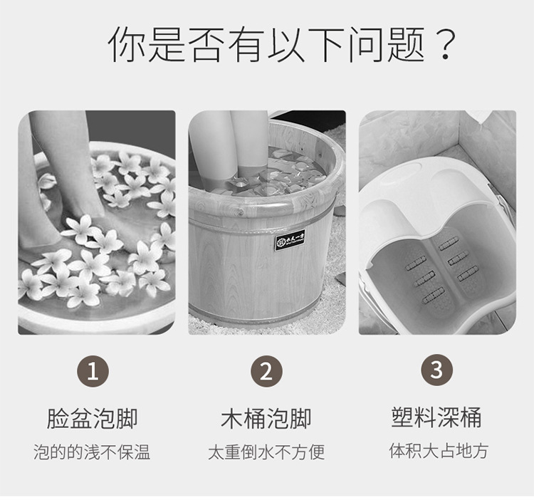 sp sauce foldable foot bath tub, home massage foot basin, constant-temperature foot bath basin, portable wonder pic 4