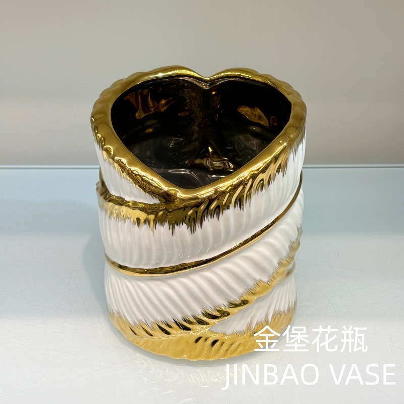 New European-style ceramic vase three-piece set for home living room decoration, flower arrangement, dried flowers, flower vases and decorative items pic 12