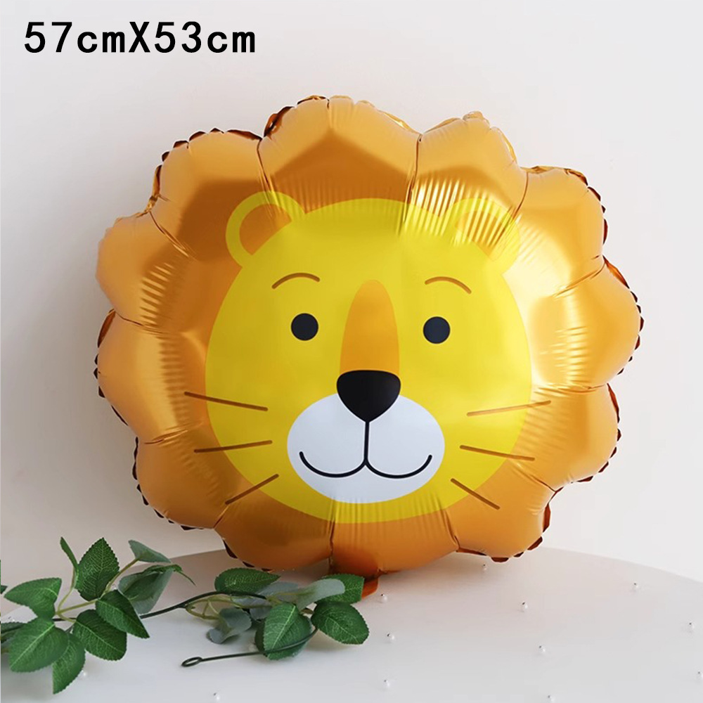 卡通动物长颈鹿铝膜气球飘空装饰儿童周岁生日六一儿童节场景布置详情3