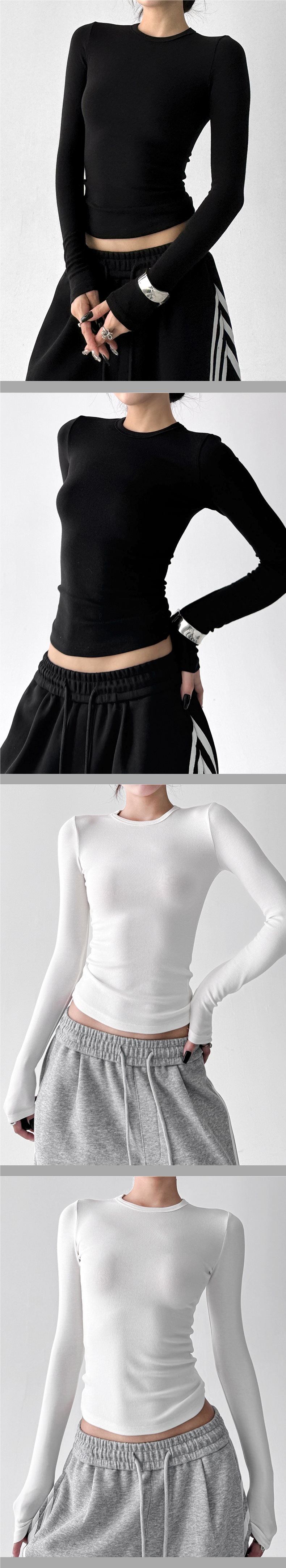 Tight-fitting base layer for women 2026 new autumn and winter hot girl top basic version, exquisite round-neck slimming shoulder T-shirt pic 2