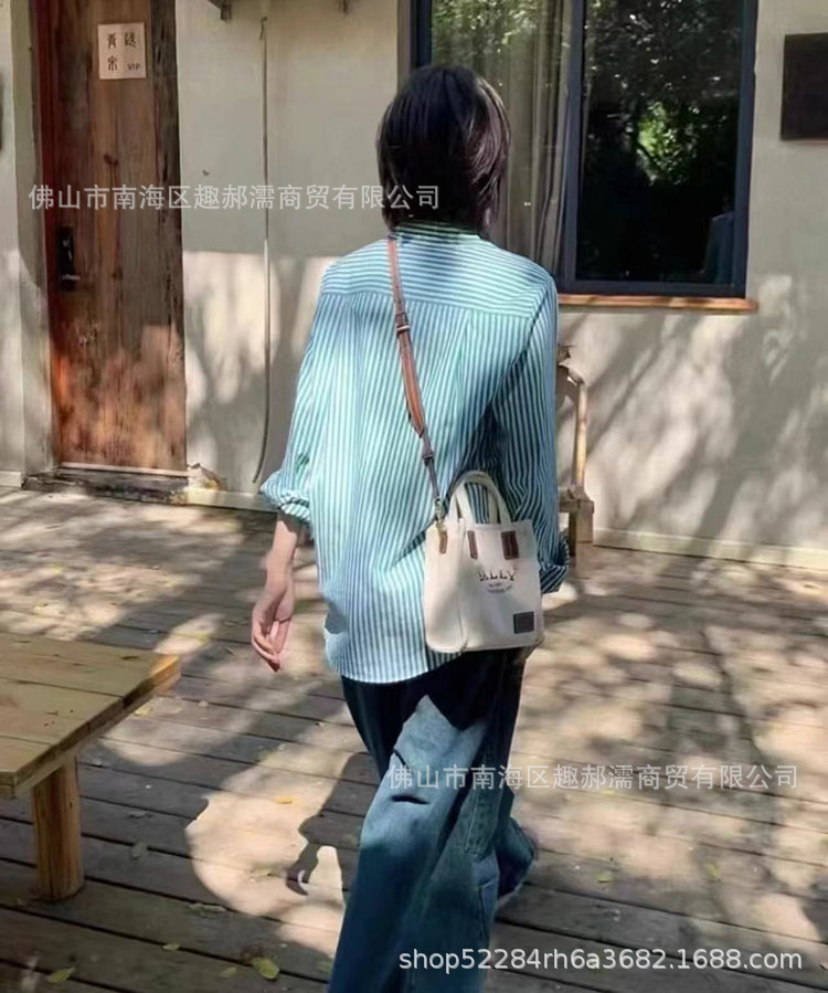 工厂直销女包帆布托特包赵露思同款时尚手提包大容量巴利购物袋包详情6