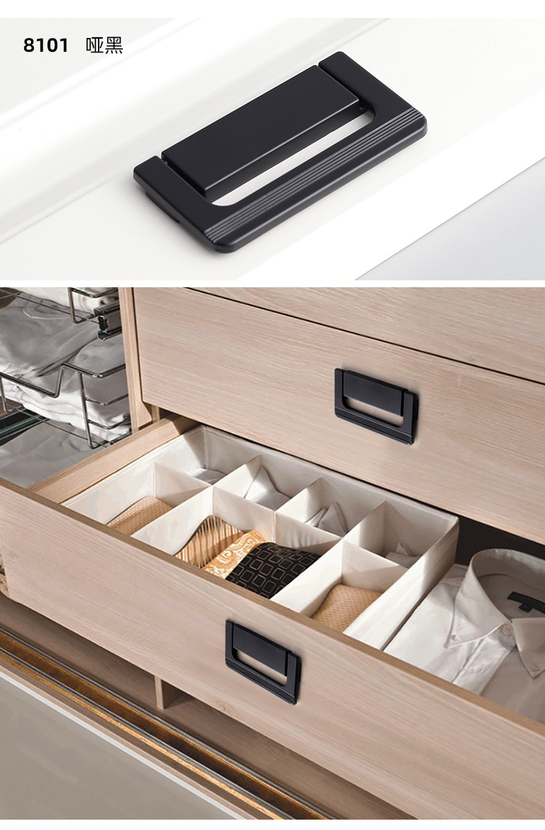 Wholesale of new sliding door, drawer, bedside table, concealed lock, flat handle, tatami, concealed and exposed wardrobe handle from Okali pic 27