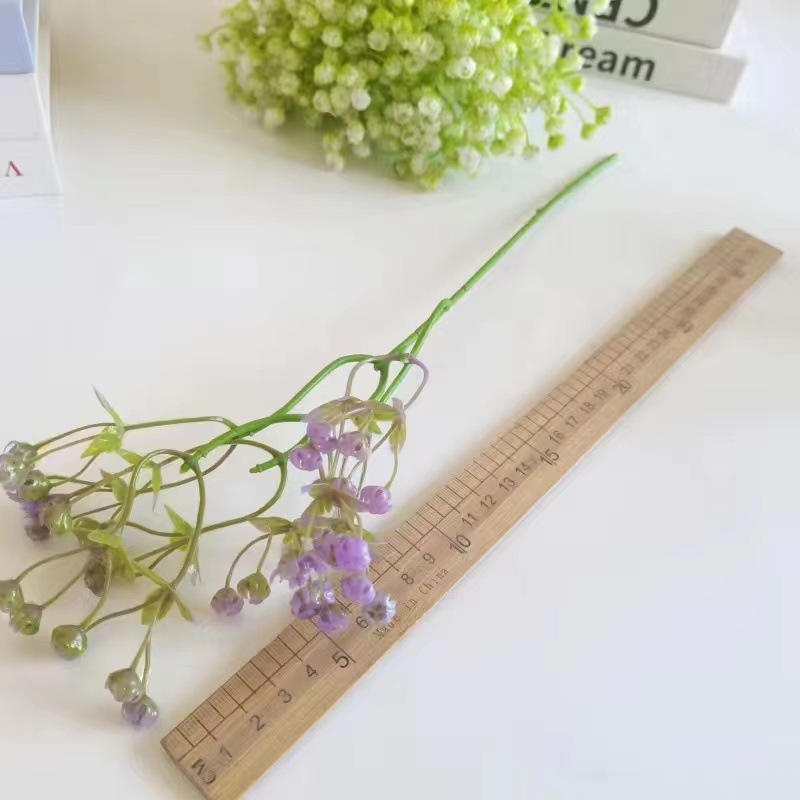 单支满天星仿真花假花批发仿真植物外贸家居插花户外装饰婚庆详情7