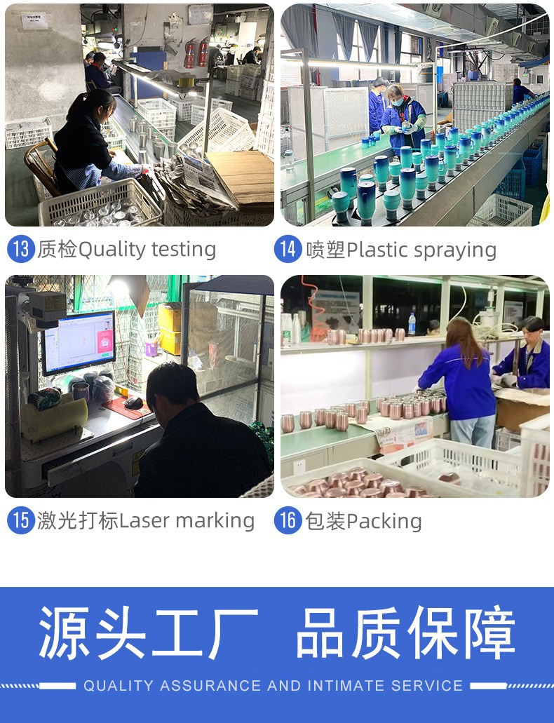 新款铃兰花316不锈钢保温杯双饮咖啡杯陶瓷内胆商务礼品吸管水杯详情4