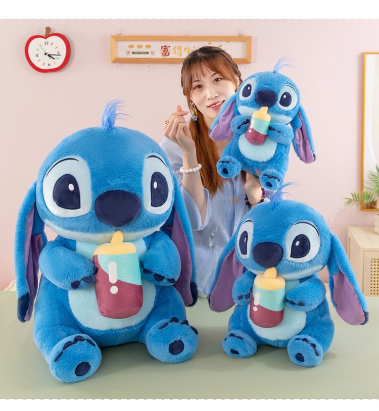 跨境新款奶瓶史迪公仔玩偶毛绒玩具玩偶抱枕网红娃娃礼物跨境批发详情17