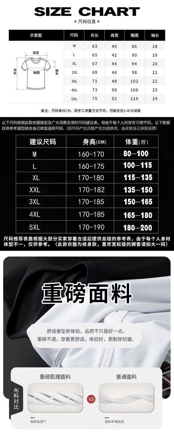 情侣印花短袖T恤夏季宽松透气体恤潮牌复刻男士百搭上衣精品男装详情1