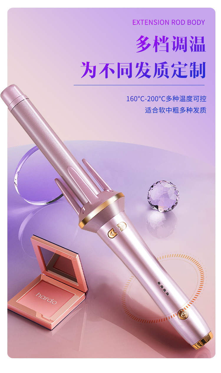 外贸源头厂家28mm自动卷发棒懒人卷发负离子烫发大卷大波浪不伤发详情7