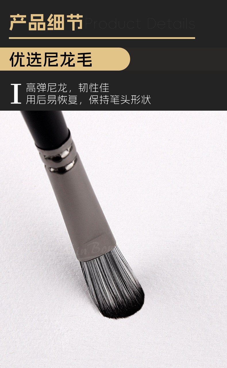 欣博文油画笔25件套木质画笔套装学生美术画笔跨境笔帘便携绘画套装美术用品批发详情4