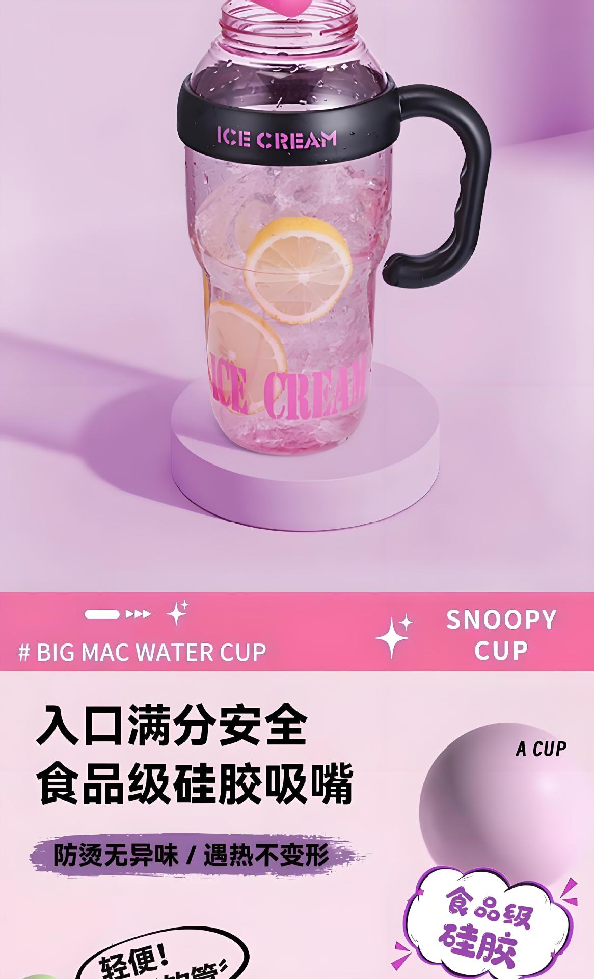 夏季水杯女高颜值吸管杯高级大容量网红儿童家用批发塑料杯子详情8