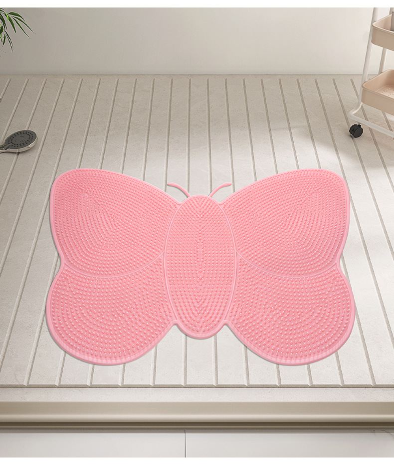 Bathroom anti-slip mat, shower room foot massage and dead skin removal foot mat, household bathroom bath suction cup floor mat, cross-border export, cross-border consignment, Nordic tie-dyed carpet wholesale, plush living room bedroom, popular bedside blanket floor mat pic 16