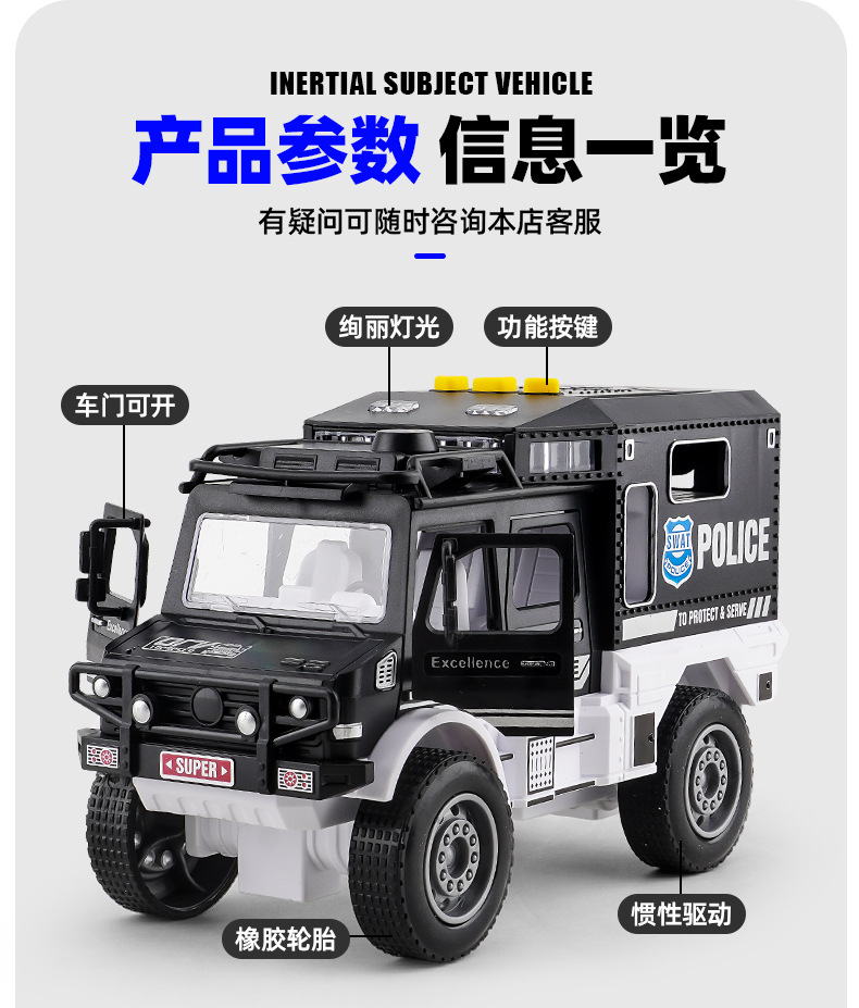 宝宝益智玩具车1-3岁男孩专用 惯性回力越野车模型 小汽车仿真代发儿童玩具6款随机发货详情5
