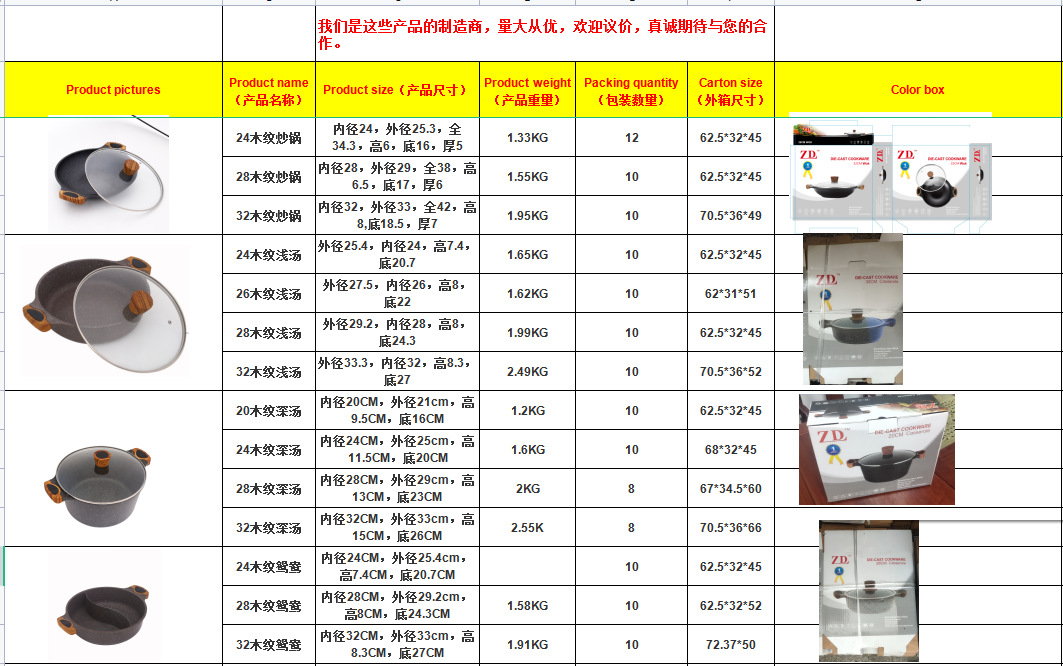 外贸跨境麦饭石深汤锅铝锅木纹汤锅一人食焖锅泡面不粘锅厂家批发详情4