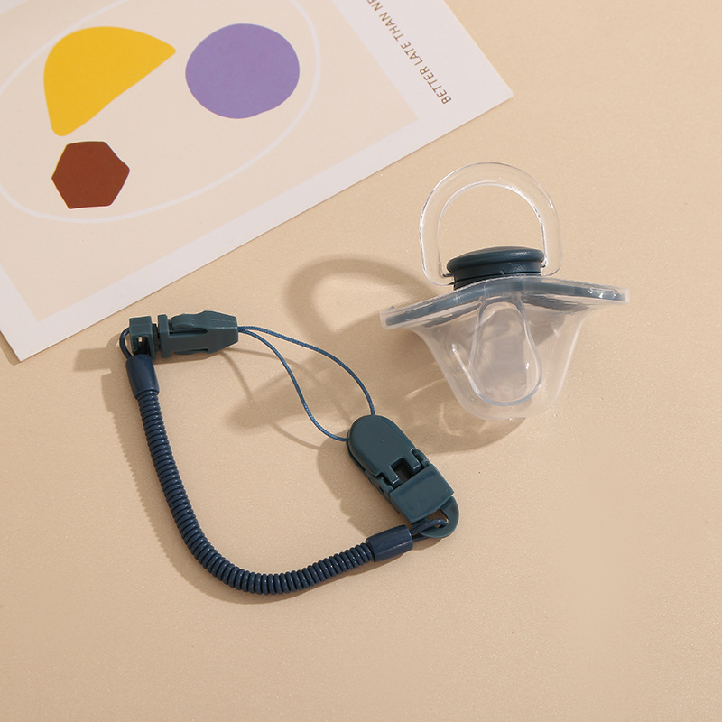 Infant and toddler anti-slip chain pacifier, super soft and sleeping type, simulating breast milk, realistic weaning wonder, baby comfort pacifier pic 6