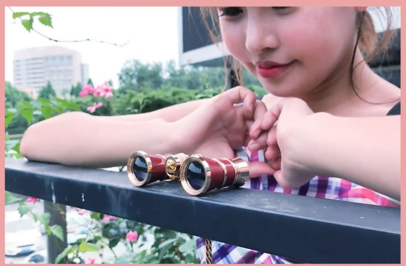 看演出迷你双筒望远镜高清观剧话剧舞台剧复古小型微型袖珍望眼镜详情12